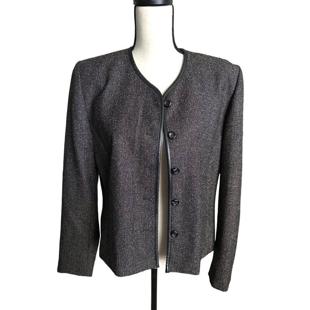 Pendleton Brownish Black Blazer With Button Detail - image 7